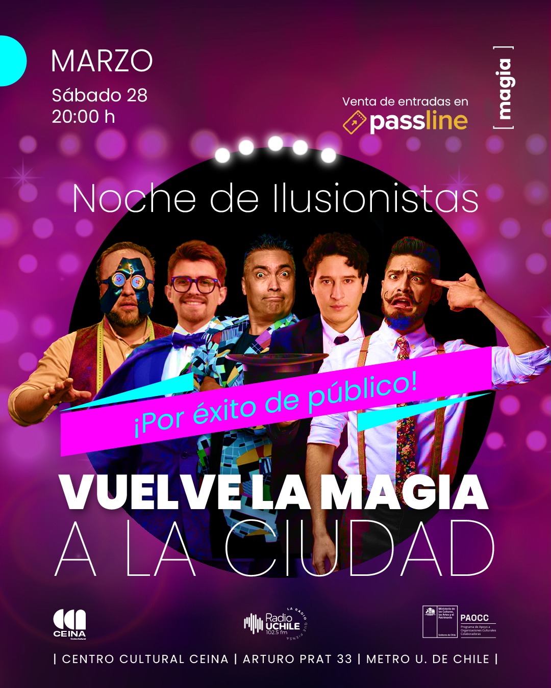 Noche de ilusionistas